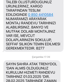 Kurulum Randevusu İletişim Sorunu