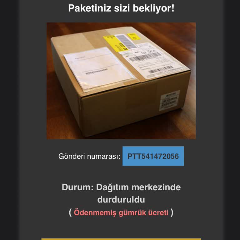 Spam Kargo Mesajlarıyla İlgili Şikayet