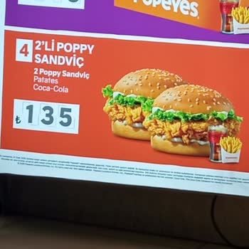 Popeyes Menü Hayal Kırıklığı
