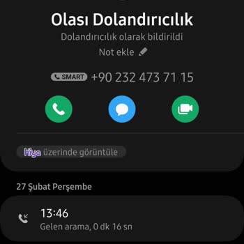 02324737115 Numarasından Gelen Şüpheli Arama