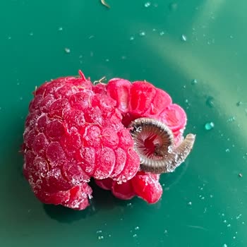 Dondurulmuş Frambuazdan Çıkan Kırkayak Şoku