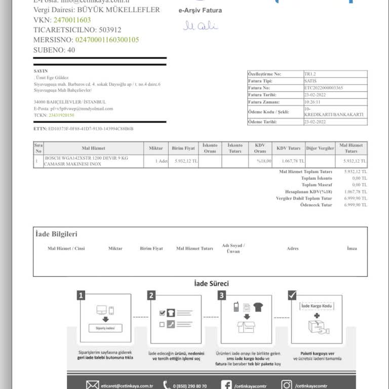 Bosch Çamaşır Makinesi Garanti Süresi Sorunu