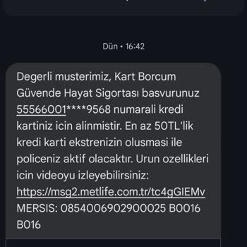 İzinsiz Sigorta İşlemi Ve Acil İptal Talebi