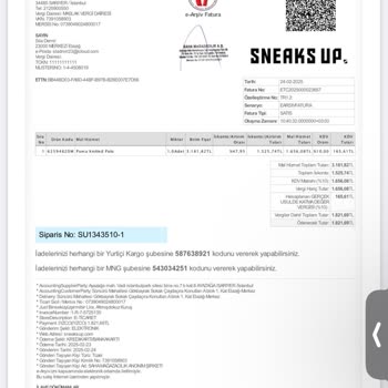 Sneaks Up İade Sürecinde Eksik Ücret İadesi