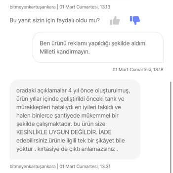 Eksik Mürekkep Gönderimi Ve Olumsuz Talep Değerlendirmesi