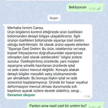 Özel Üretim Aldatmacası: İade Ve Değişim Sorunu