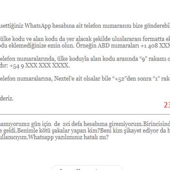 WhatsApp Hesabımın Sürekli Kapanması Sorunu