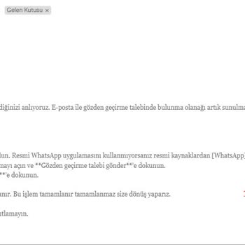 WhatsApp Hesabımın Sürekli Kapanması Sorunu