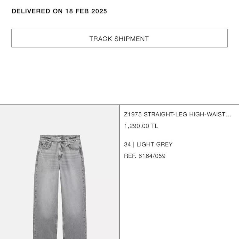 Zara Online Alışverişte Şans Faktörü: Yanlış Paça Uzunluğu