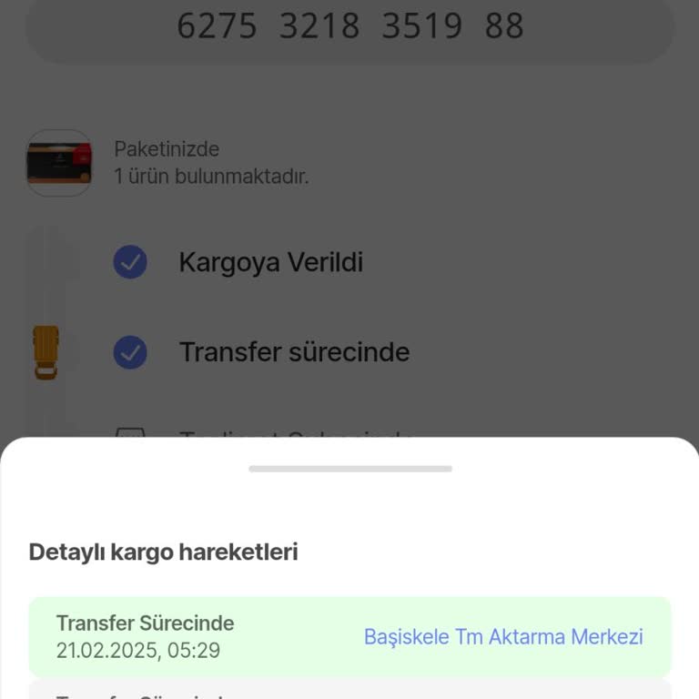 Kargoda Takılı Kalan Sipariş İçin Acil Çözüm Talebi