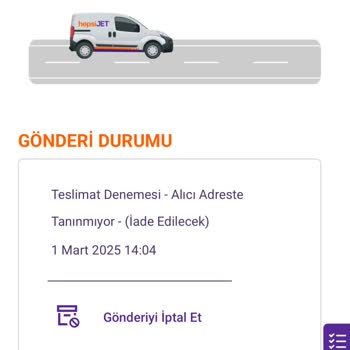 Hepsijet Kargo Ürünümü Teslim Etmeden İade Süreci Başlattı