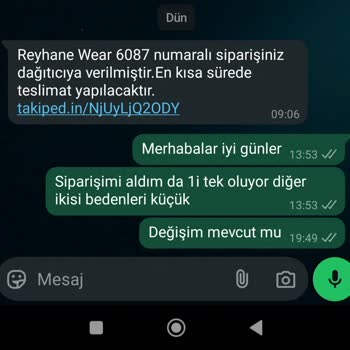 Yanlış Renk Ve Beden, İade Sorunu