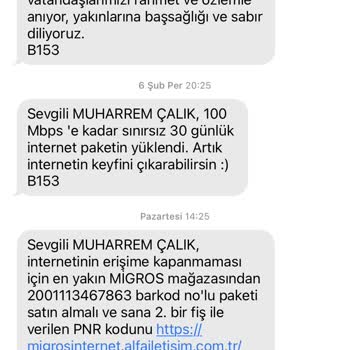 Migros'un İnternet Paketinde Süre Yanıltmacası