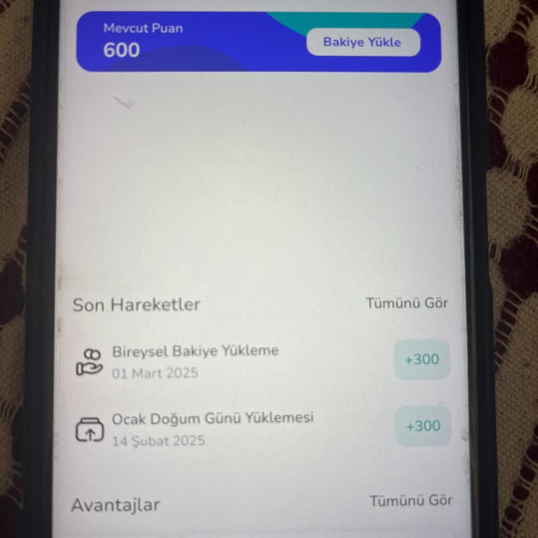 Yanlış Çekim Sonucu Kaybolan Hediye Puanları