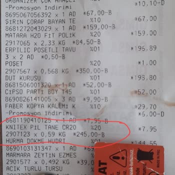 Gimsa Market'te Tarihi Geçmiş Ürün Satışı Şikayeti