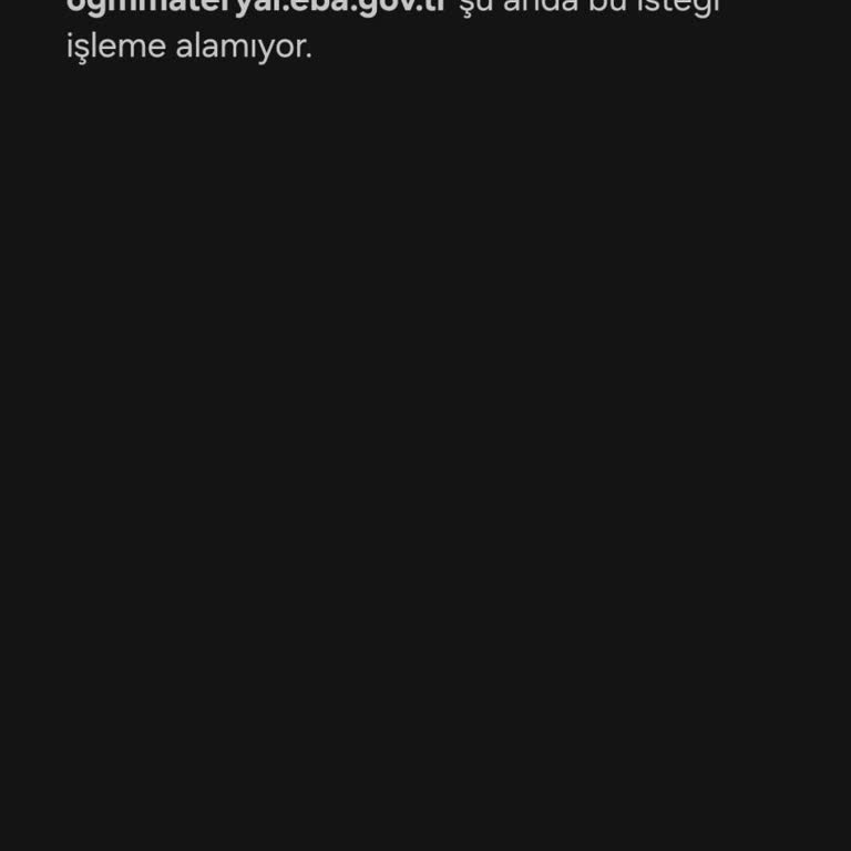 Video Çözümüne Erişimde Sorun Yaşıyorum