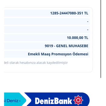 Denizbank Promosyon Vaadi Yerine Getirilmedi