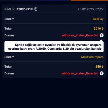 Çekim İşlemlerinde Sorun Yaşanıyor