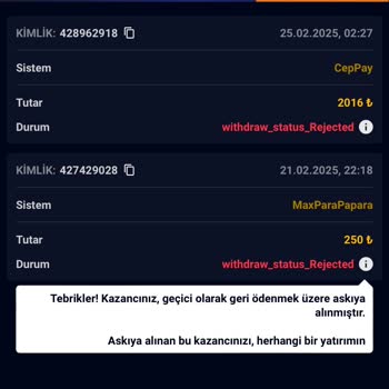 Çekim İşlemlerinde Sorun Yaşanıyor