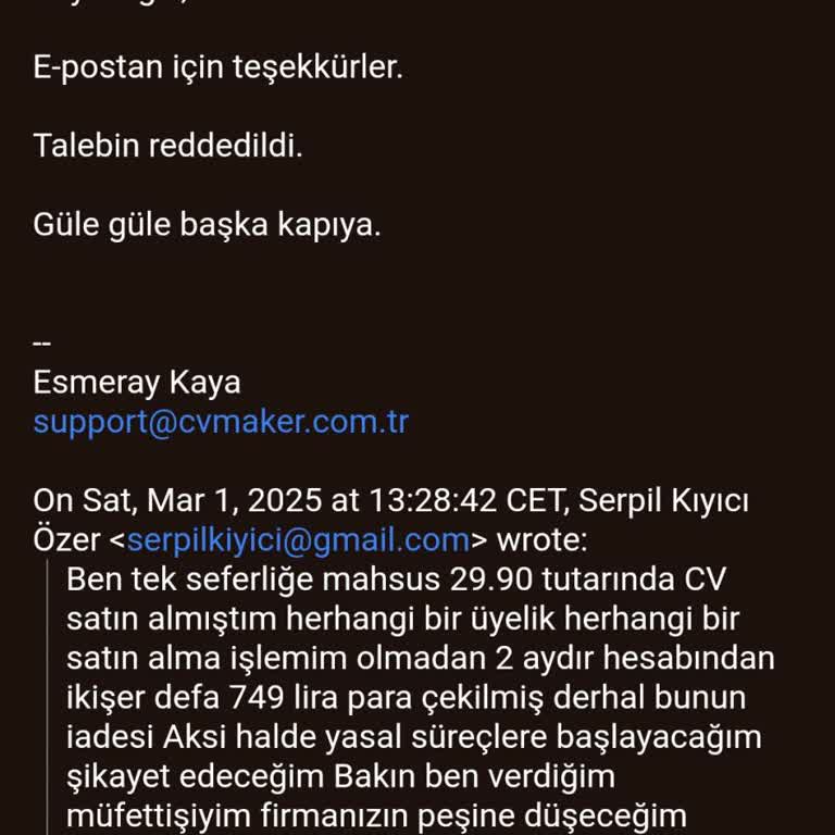 İzinsiz Kredi Kartı Çekimi Ve İade Talebi