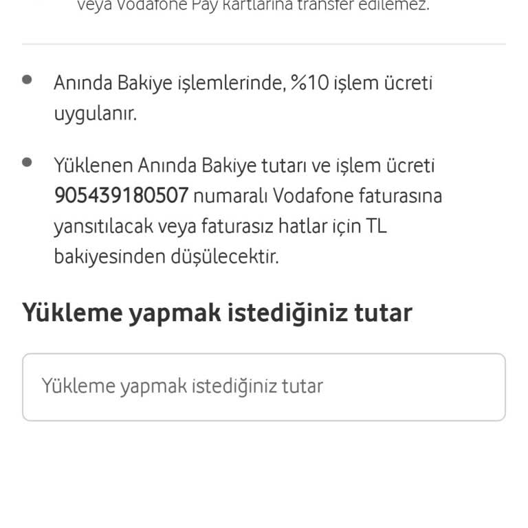 Vodafone Bakiyem Neden 0 Görünüyor?