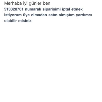 Sipariş İptali Ve İade Sorunu Yaşanıyor