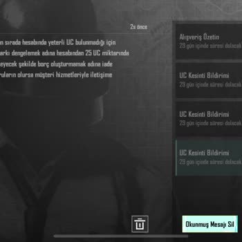 PUBG Hesabımdan Sebepsiz Uc Kesintisi
