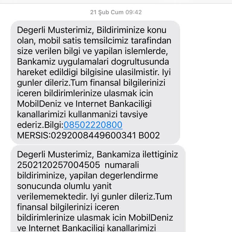 Denizbank'ın Yanıltıcı Kart Limiti Ve Müşteri Hizmetleri Sorunu