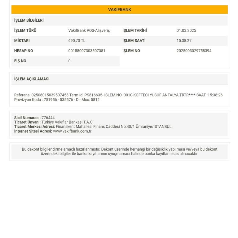 Köfteci Yusuf'ta Ödeme Sorunu Ve Müşteri Hizmeti Krizi