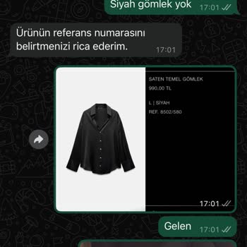 Zara Siparişimde Gömlek Yerine Tulum Geldi Para İadesi Bekliyorum