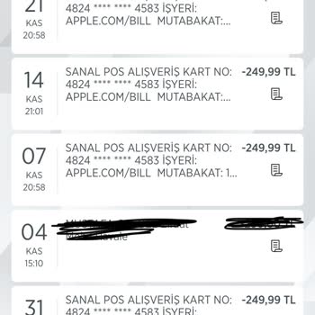 Apple İzinsiz Para Çekimleri Ve Yetersiz Müşteri Hizmeti!