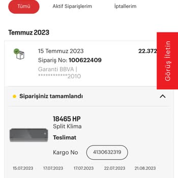 Revizyonlu Ürün Şoku: Klimam Çalışmıyor