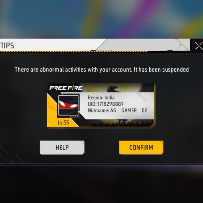 Garena! Please Unban My Free Fire Account! - I Did Not Use Any Hacks