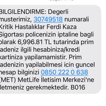 Metlife Emeklilik Ve Denizbank'ta Yaşanan Sorunlar