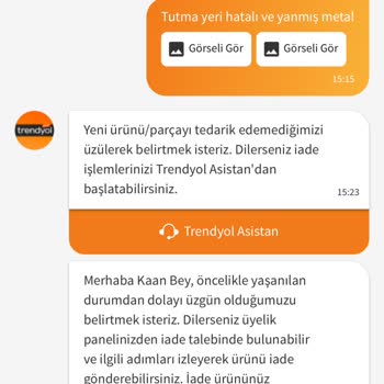 Trendyol Siparişimde Hatalı Ürün Ve Yetersiz Çözüm