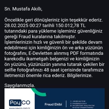 Payco Hesap Kapatma Ve Para İadesi Sorunu