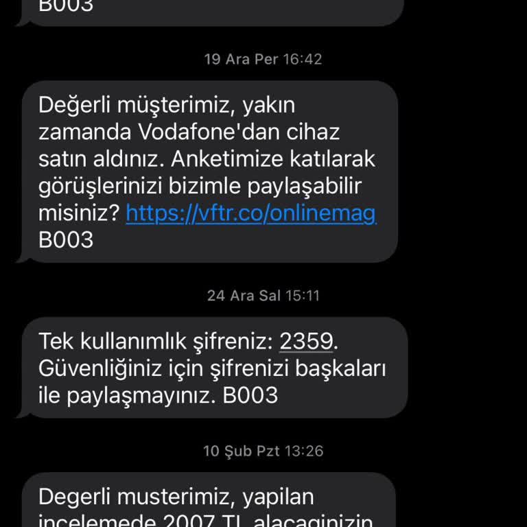 Vodafone İade Sürecinde Mağduriyet