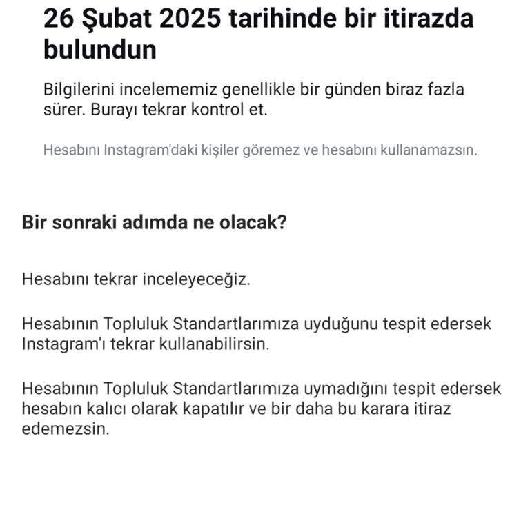 Instagram Hesabım Haksız Yere Askıya Alındı Acil Destek Lütfen!