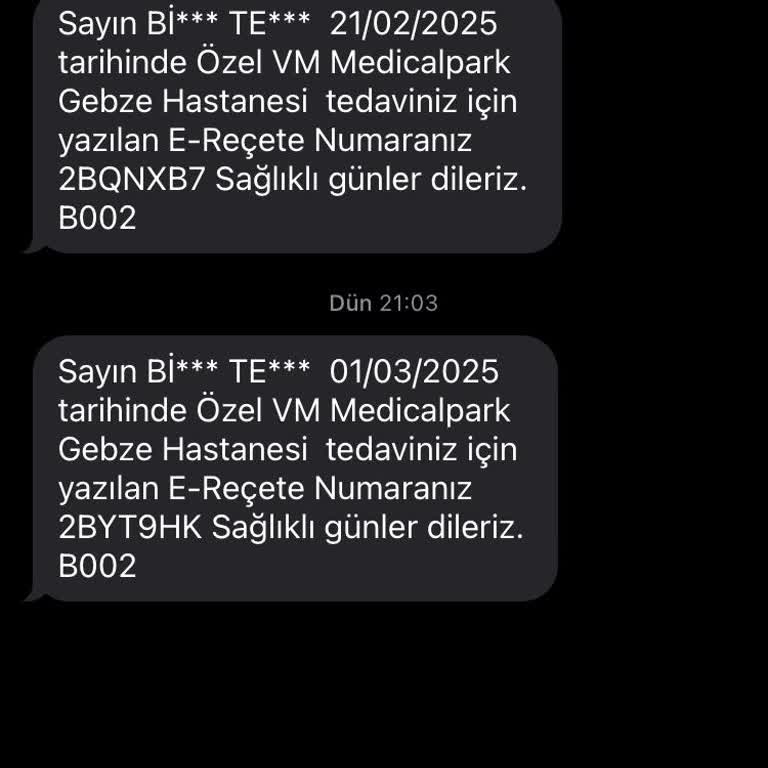 Bilinmeyen E-Reçete Kodu Sorunu