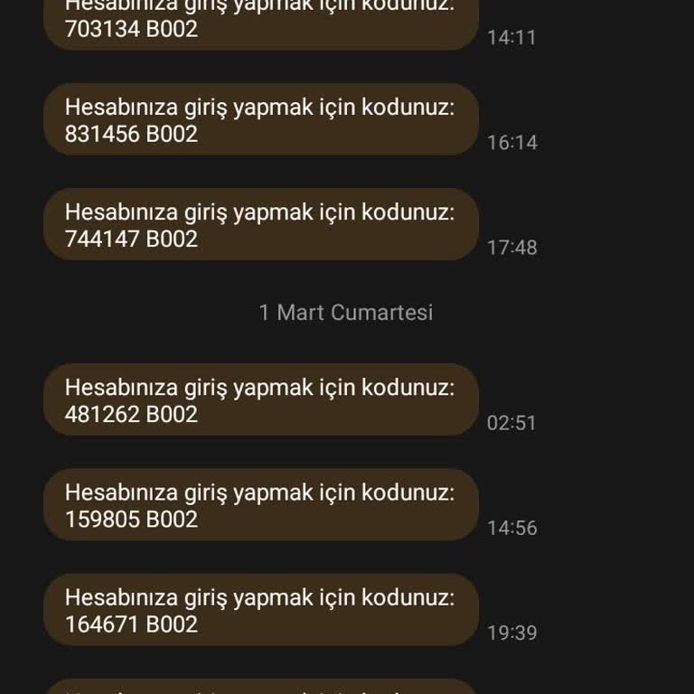 Yetkisiz Erişim Uyarısı: Bilgim Dışında Gönderilen Kodlar