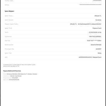 Ödeme İşlemi Başarısız Oldu, Param Kesildi