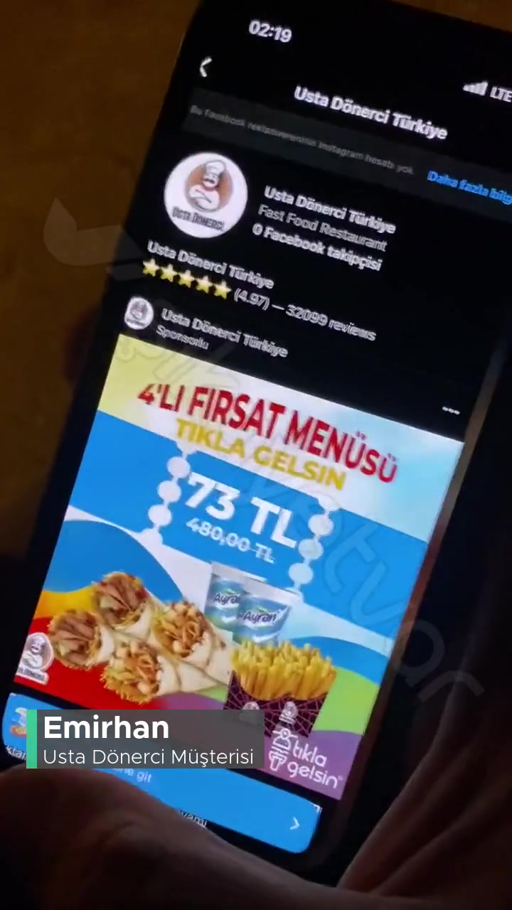 Usta Dönerci Instagram Sayfasından Sipariş Verilip Gelmemesi videonun kapak resmi