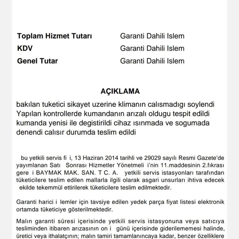 Trendyol Üzerinden Aldığım Klimanın Kumanda Sorunu Ve Yanıltıcı Servis Hizmeti