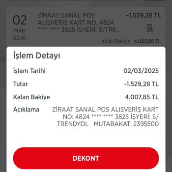 Trendyol'da Sipariş Sorunu Ve Para Çekimi
