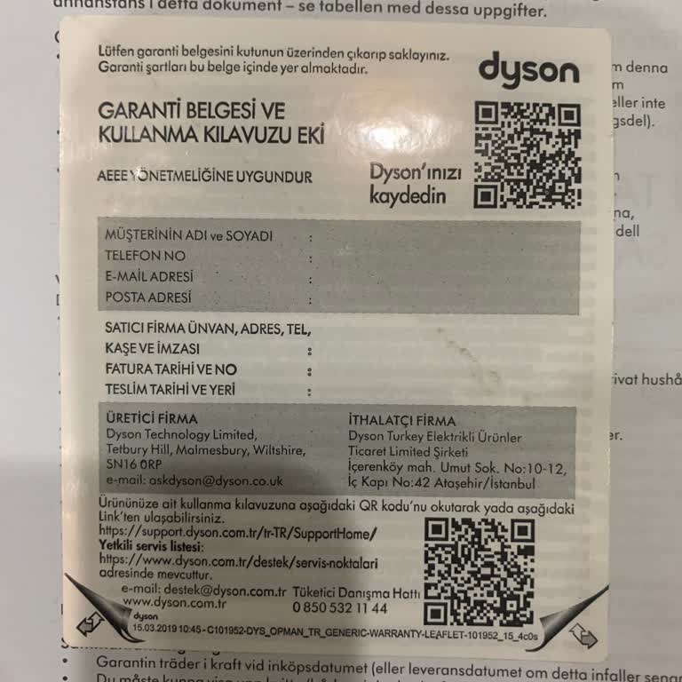 Dyson Süpürgem Sürekli Kapanıyor