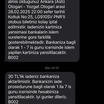 Obilet Ve Ağrı Güven Turizm'den Yanlış Saat Bilgilendirmesi Ve Yetersiz İade