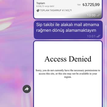 Limrali Tekstil'de Alışveriş Sonrası Erişim Sorunu Ve İletişimsizlik