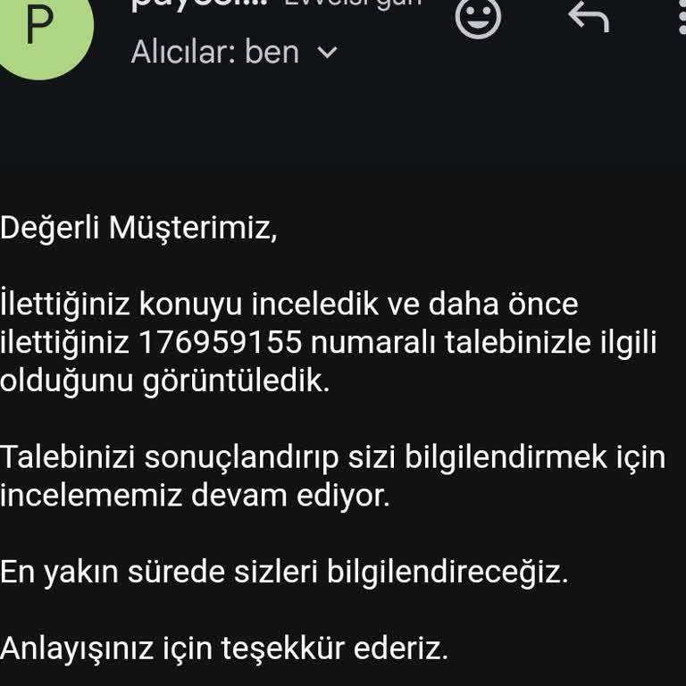 İade Edilmeyen Para Ve Sürekli Bahaneler