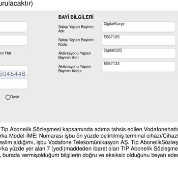 Vodafone Yanlış Tarifeye Geçiş ve Bilgi Eksikliği Sorunu