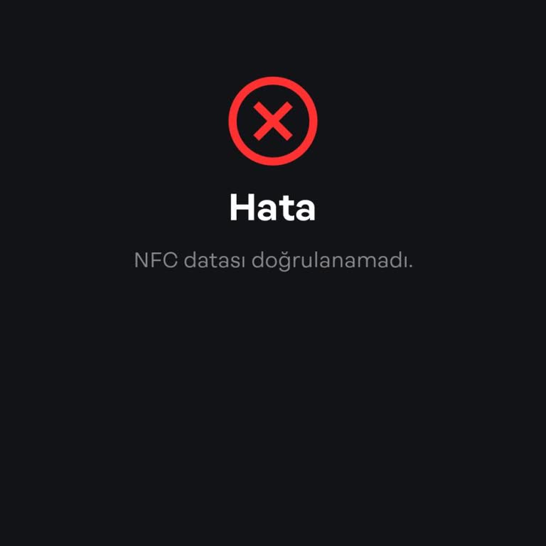 Papara'da NFC Kimlik Okuma Sorunu